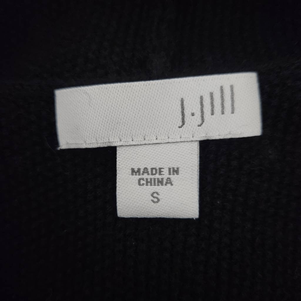 J. Jill Black Sweater with Sparkly Beads Size Small J. Jill Black Cowl Neck