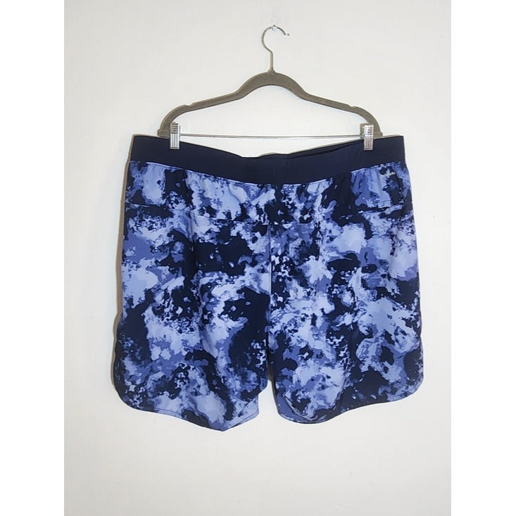 Athletic Works Pull-on Blue Print Athletic Shorts Size 2XL