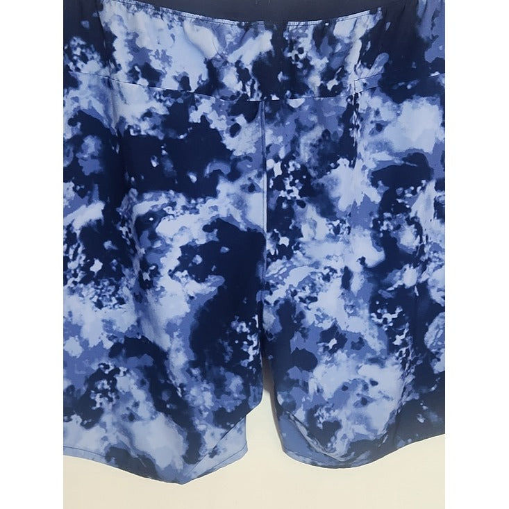Athletic Works Pull-on Blue Print Athletic Shorts Size 2XL