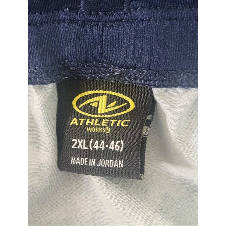 Athletic Works Pull-on Blue Print Athletic Shorts Size 2XL