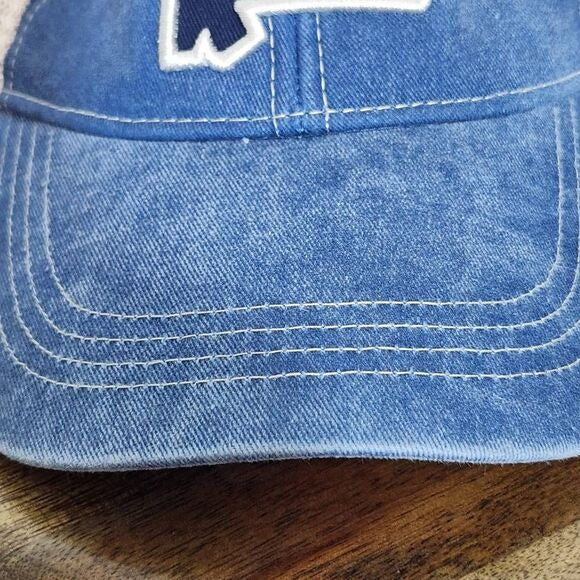 DK Caps Blue and Cream Alabama Baseball Cap One Size Alabama Trucker Hat
