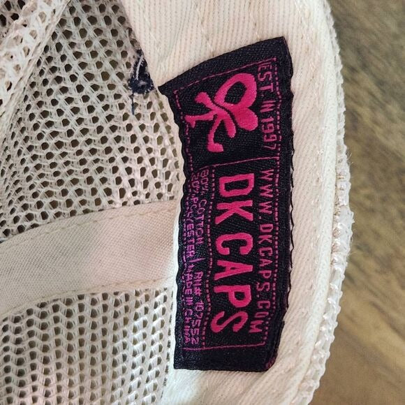 DK Caps Blue and Cream Alabama Baseball Cap One Size Alabama Trucker Hat