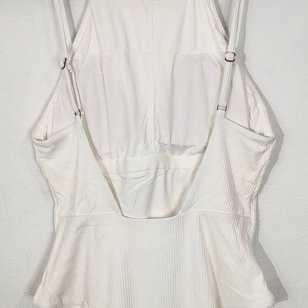 Andie Cream One-Piece Swimsuit NWT Large Cream Andie One Piece Swimwear