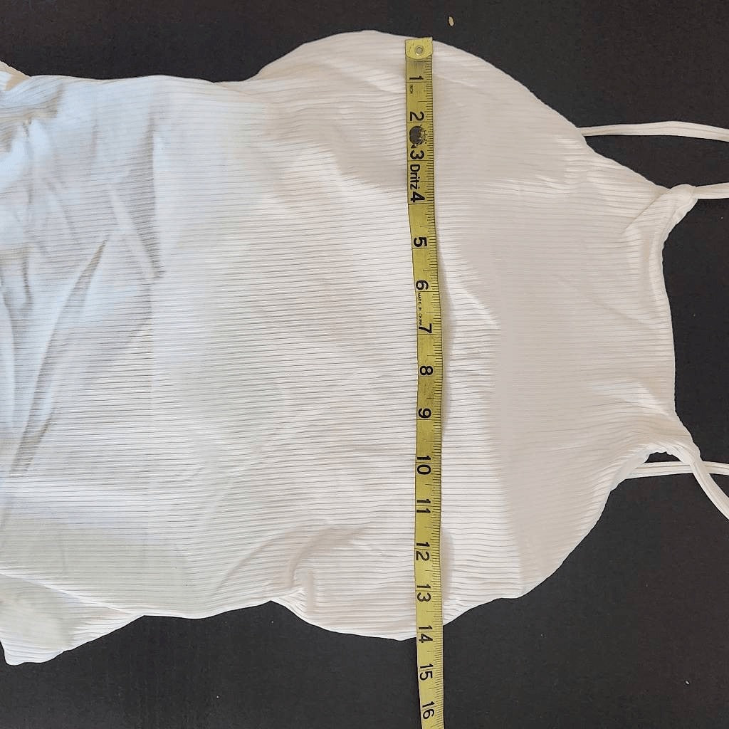 Andie Cream One-Piece Swimsuit NWT Large Cream Andie One Piece Swimwear