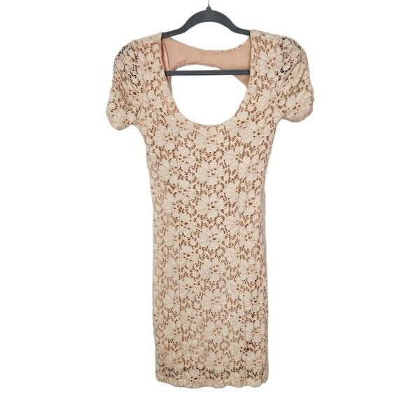 Pins and Needles Blush Bodycon Mini Dress NWT Small Romantic Bodycon Dress