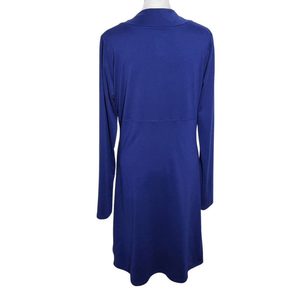 Mountain Hardwear Blue Long Sleeve Dress Size Medium Blue Athleisure Dress