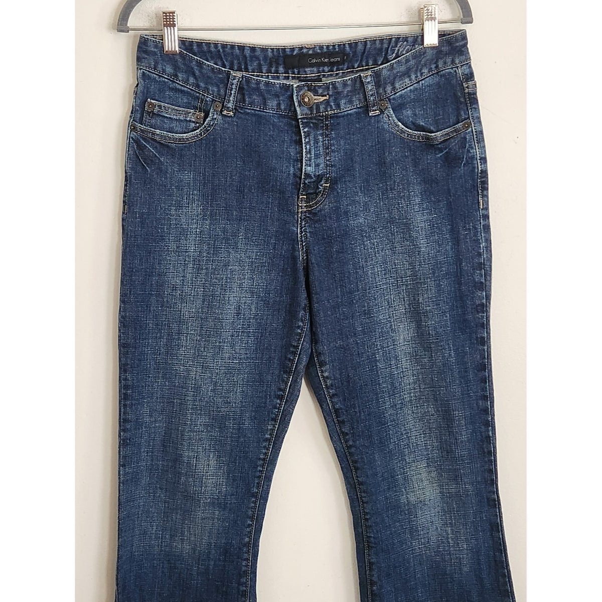 Calvin Klein Medium Wash Flare Bootcut Jeans Size 8