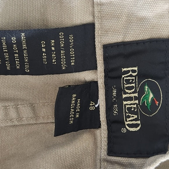 Redhead Men's Khaki Cargo Shorts NWT Size 48 Men's Cargo Shorts