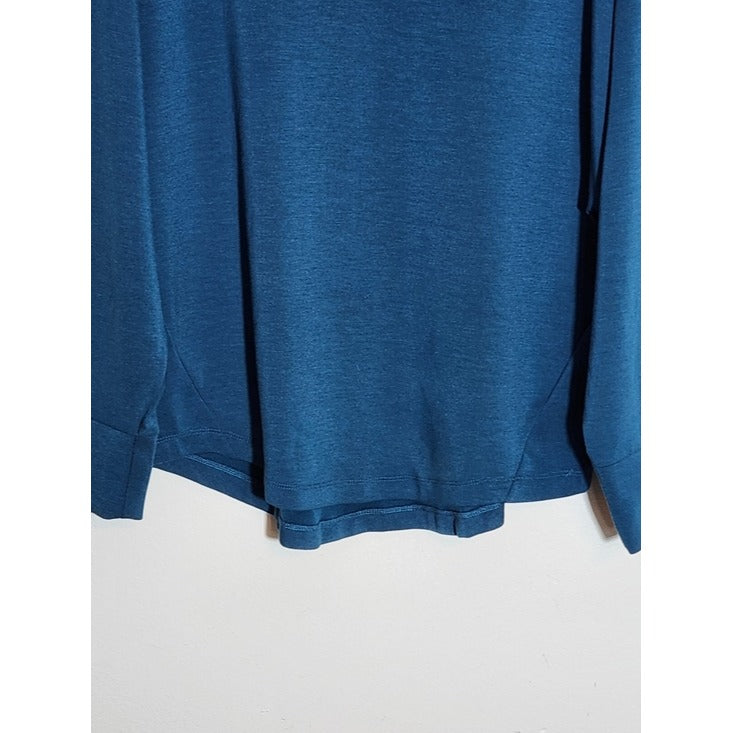 Cable & Gauge Blue Cowl Neck Pullover Size XL