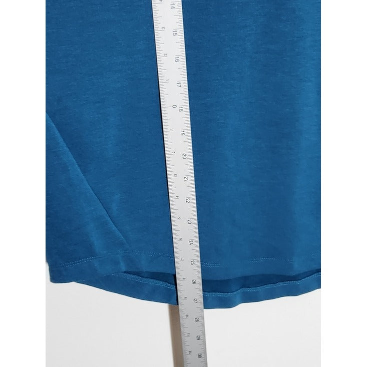 Cable & Gauge Blue Cowl Neck Pullover Size XL