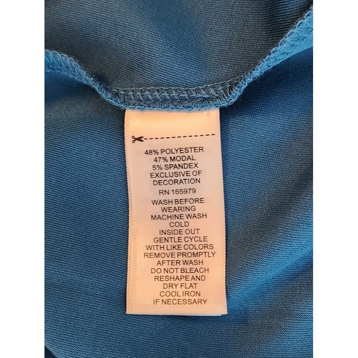 Cable & Gauge Blue Cowl Neck Pullover Size XL