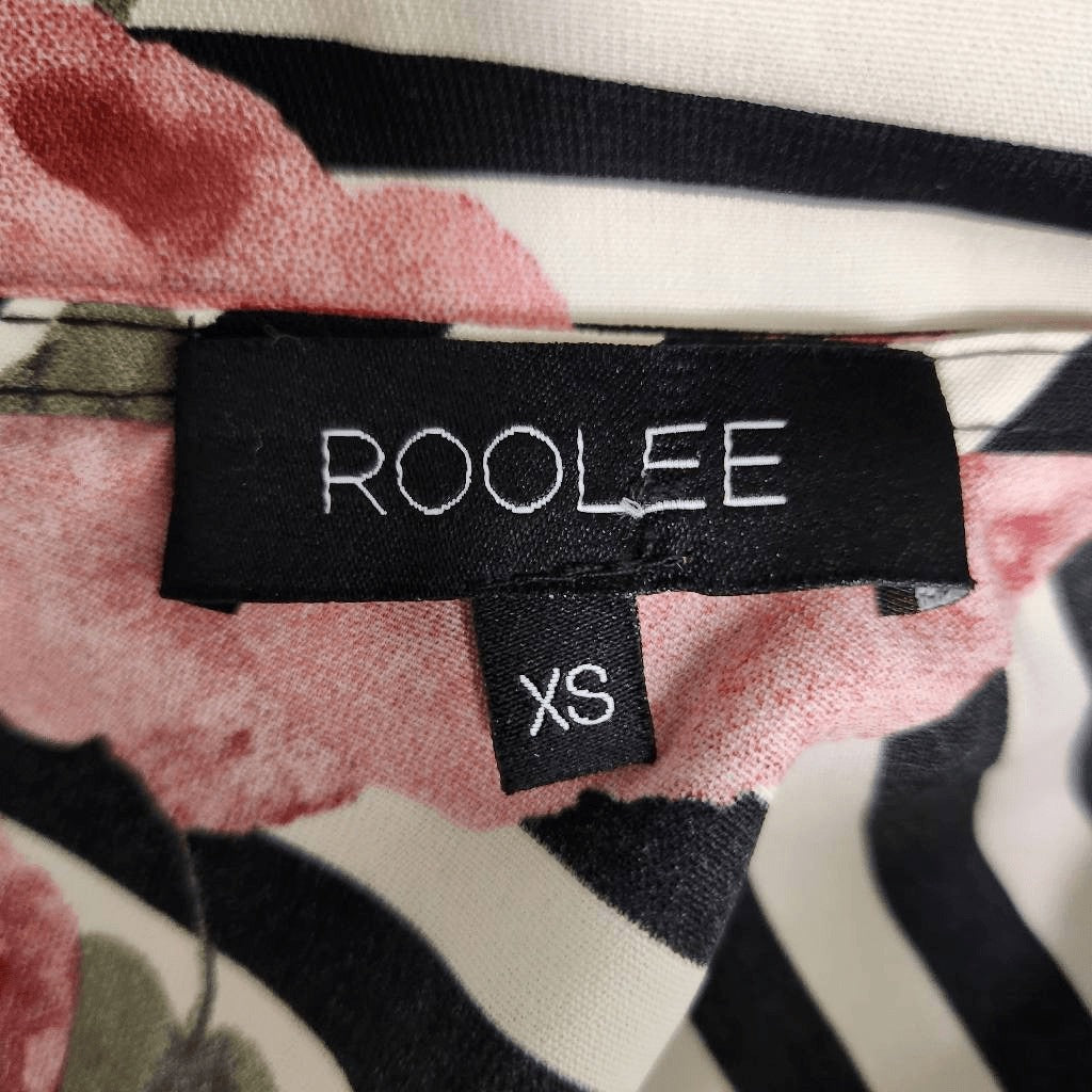 Roolee Black and Pink Floral Dress Size XS Floral Wedding Guest Dress