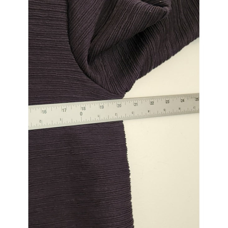 Elle Black Ribbed Textured Bell Sleeve Top Size XL