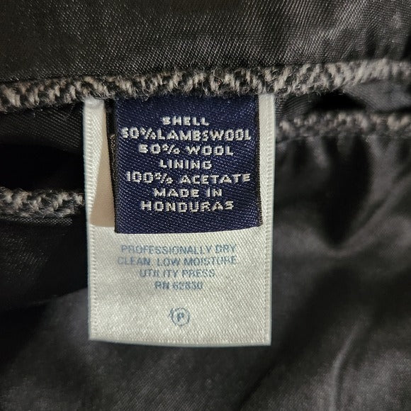 Lands’ End Charcoal Gray Textured Blazer Size 42L Men's Gray Sport Coat