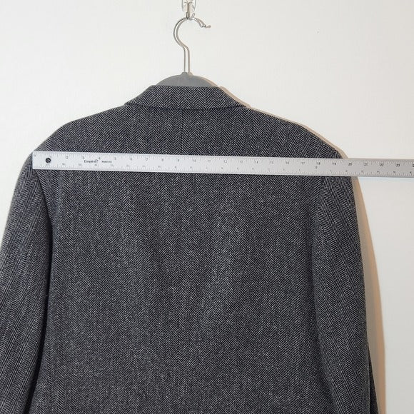 Lands’ End Charcoal Gray Textured Blazer Size 42L Men's Gray Sport Coat