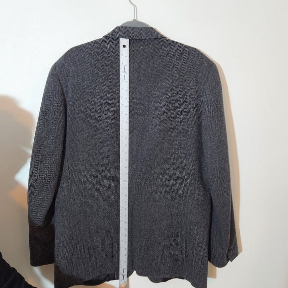 Lands’ End Charcoal Gray Textured Blazer Size 42L Men's Gray Sport Coat