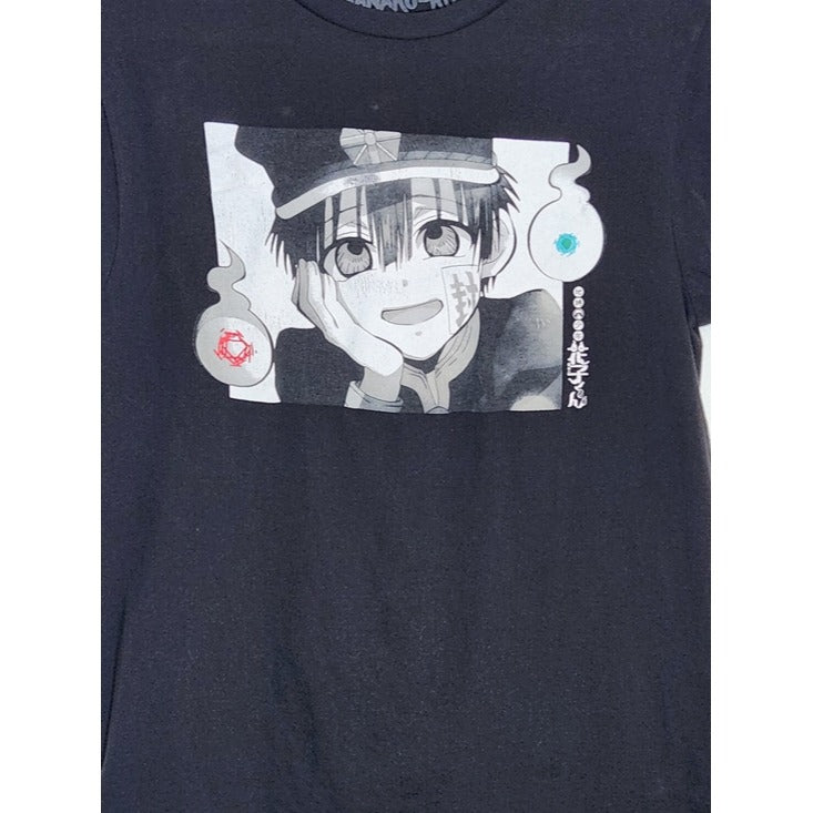 Toilet-Bound Hanako-kun Black Graphic T-Shirt Size Small