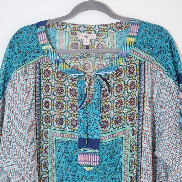 Dress Barn Sheer Poncho Blouse Size 1X