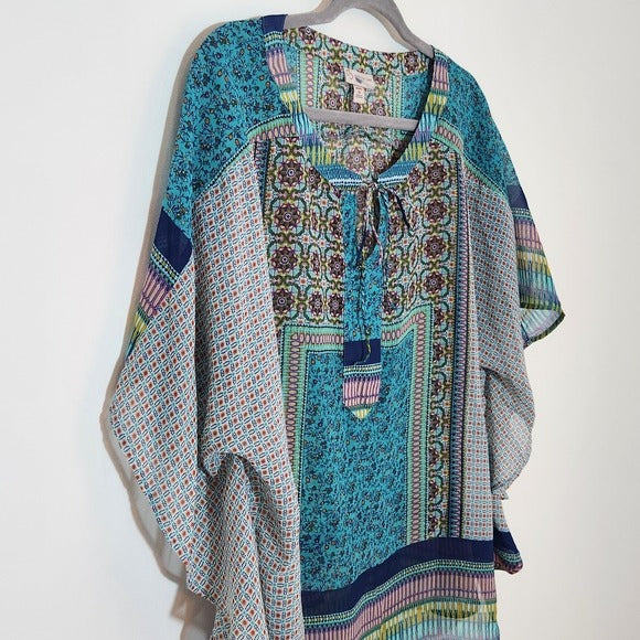 Dress Barn Sheer Poncho Blouse Size 1X