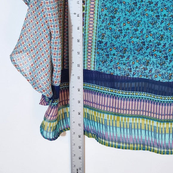 Dress Barn Sheer Poncho Blouse Size 1X