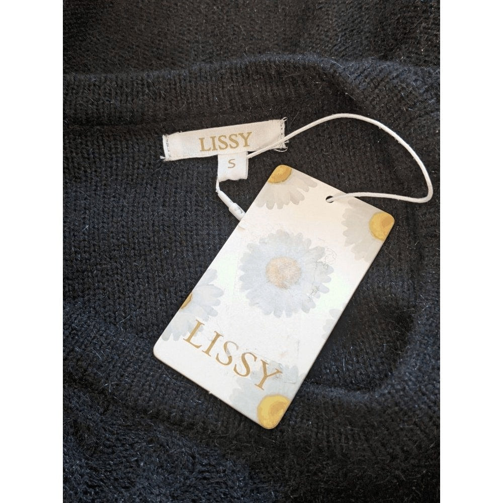 Lissy Black Sweater Size Small NWT Black Shimmer Sweater