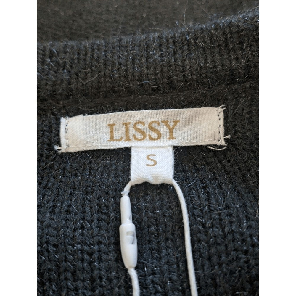 Lissy Black Sweater Size Small NWT Black Shimmer Sweater