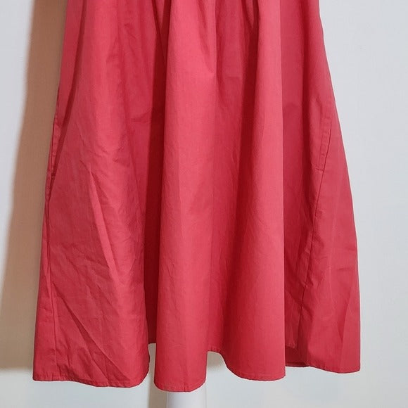 Draper James Red Puffy Sleeve Mini Dress Size Large Draper James Preppy Dress