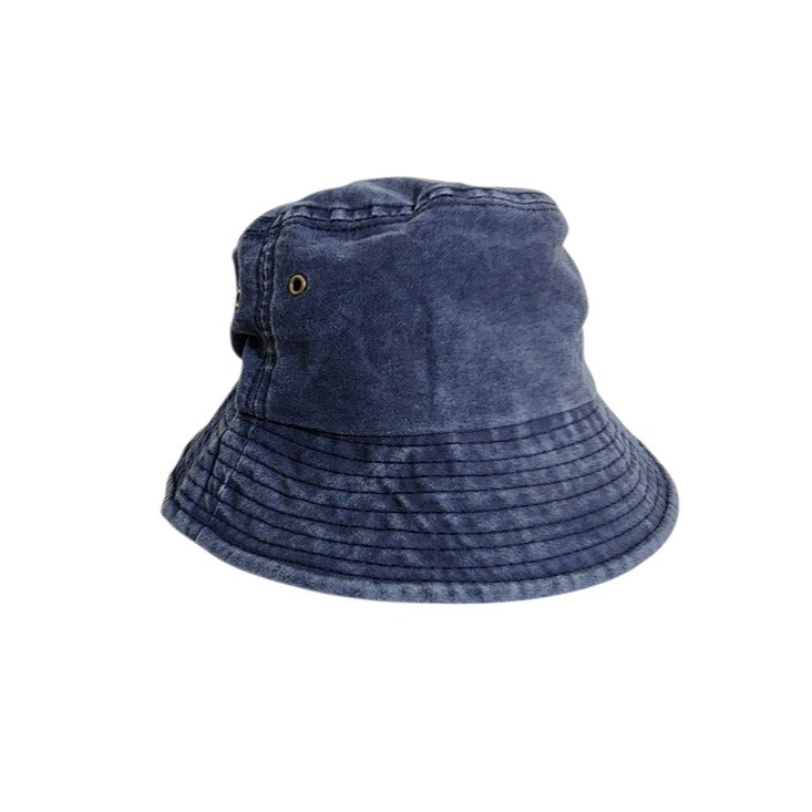Blue Mineral Wash Unisex Bucket Hat One Size