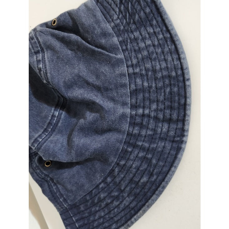 Blue Mineral Wash Unisex Bucket Hat One Size
