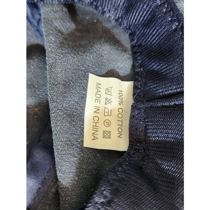 Blue Mineral Wash Unisex Bucket Hat One Size
