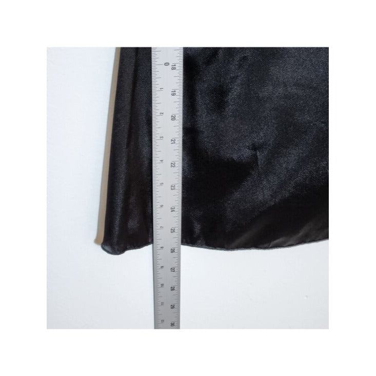 Jump Apparel Black Satin Cocktail Dress Size 3/4
