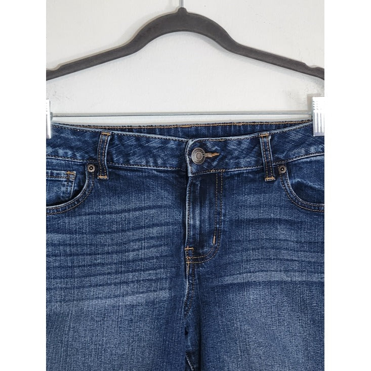 Maurices Medium Wash Cuffed Denim Jean Shorts Size 10
