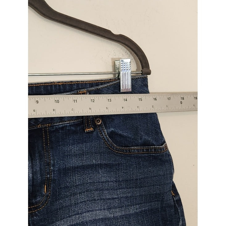 Maurices Medium Wash Cuffed Denim Jean Shorts Size 10