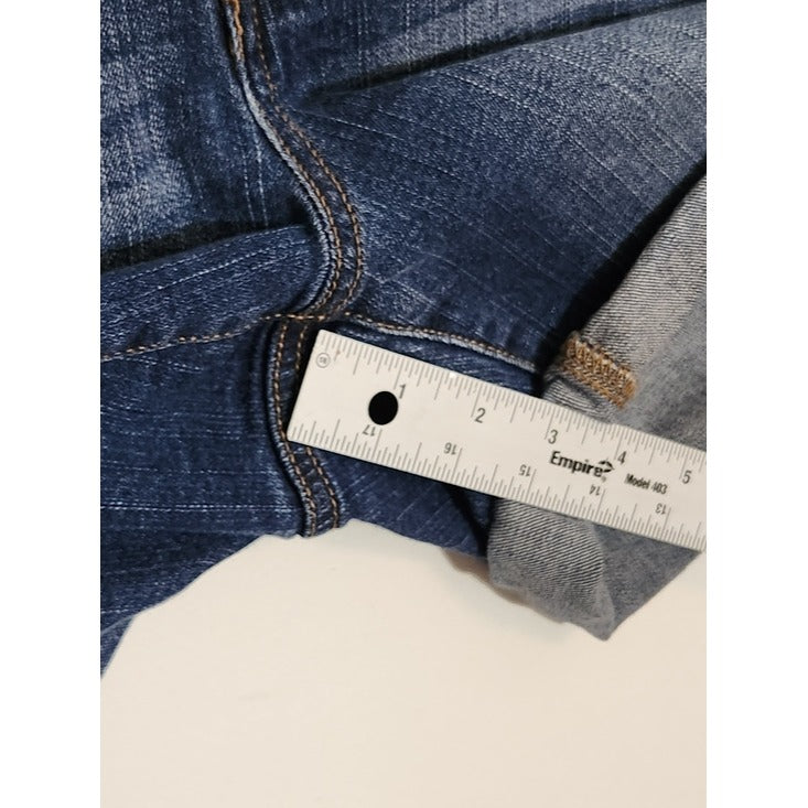 Maurices Medium Wash Cuffed Denim Jean Shorts Size 10