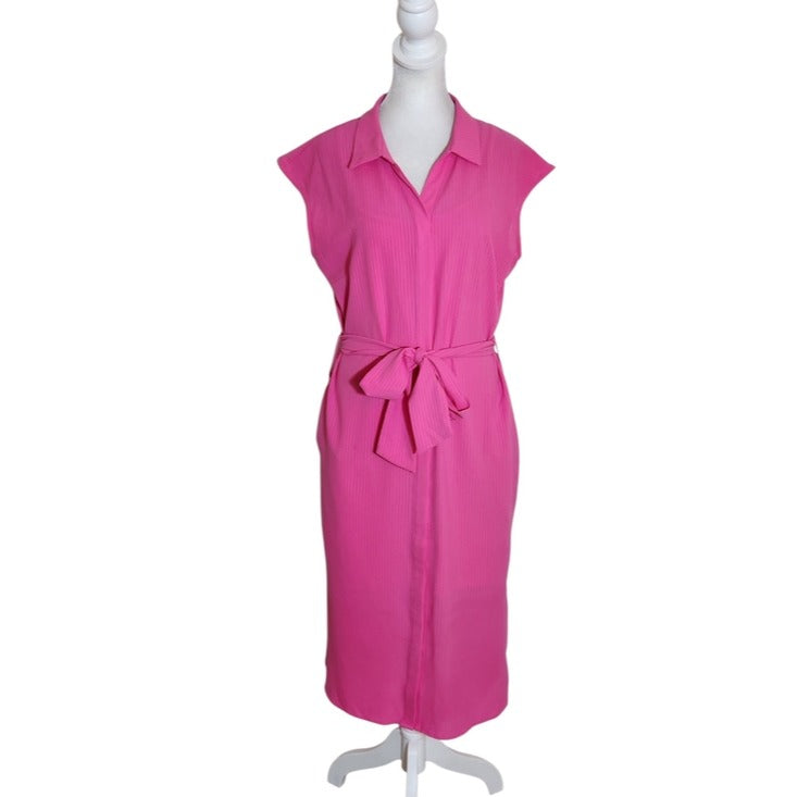 Versona Pink Shirt Dress with Removable Slip Size Small