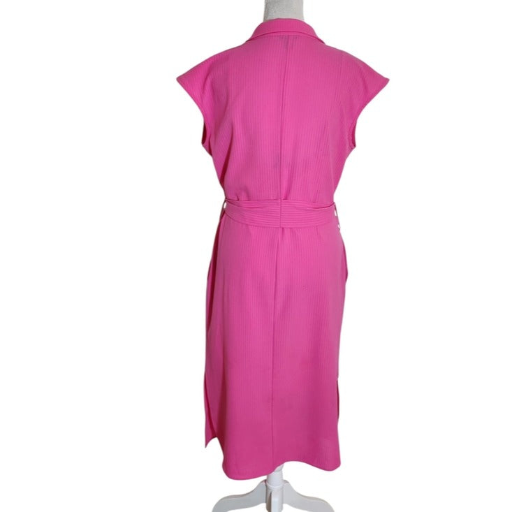 Versona Pink Shirt Dress with Removable Slip Size Small