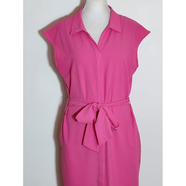 Versona Pink Shirt Dress with Removable Slip Size Small