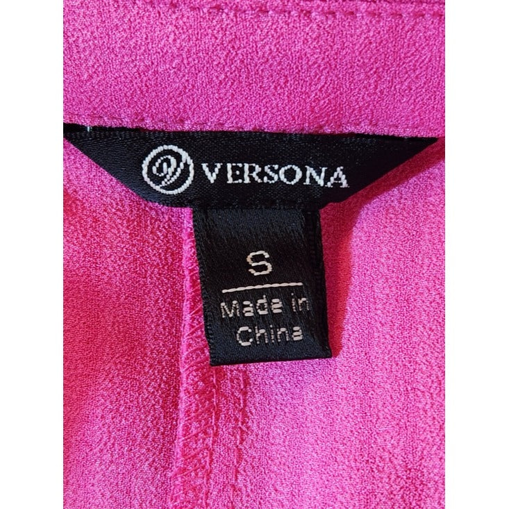 Versona Pink Shirt Dress with Removable Slip Size Small
