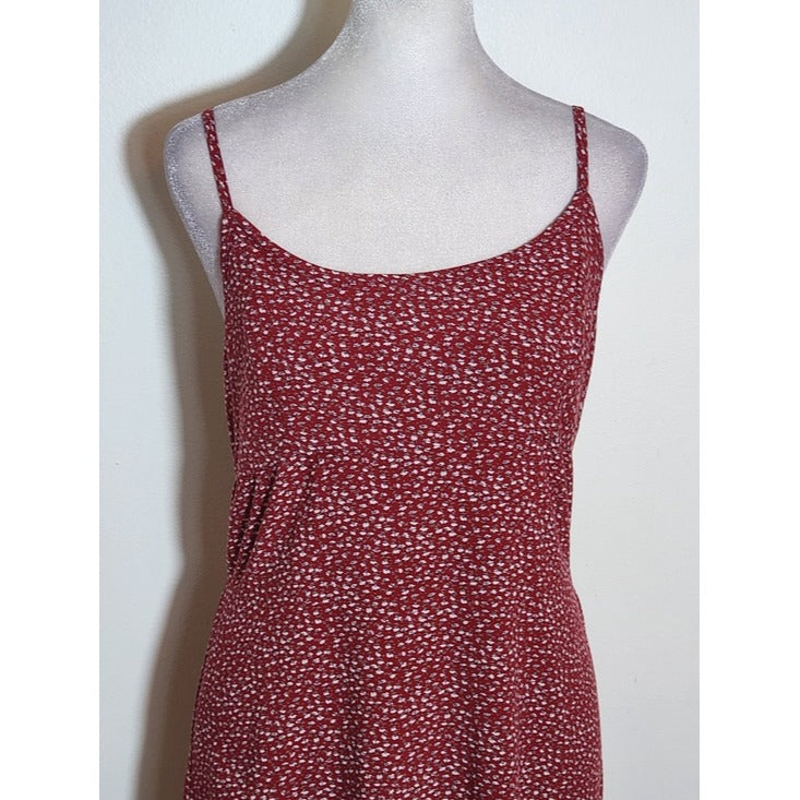 Brandy Melville Red Floral Slip Dress One Size