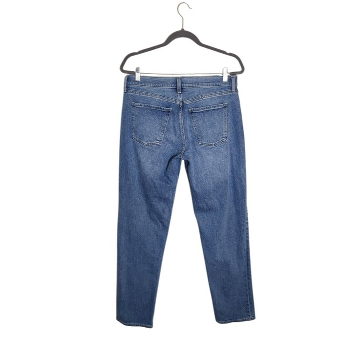 Old Navy Mid Rise The Wow Boyfriend Jeans Medium Wash Blue Size 8