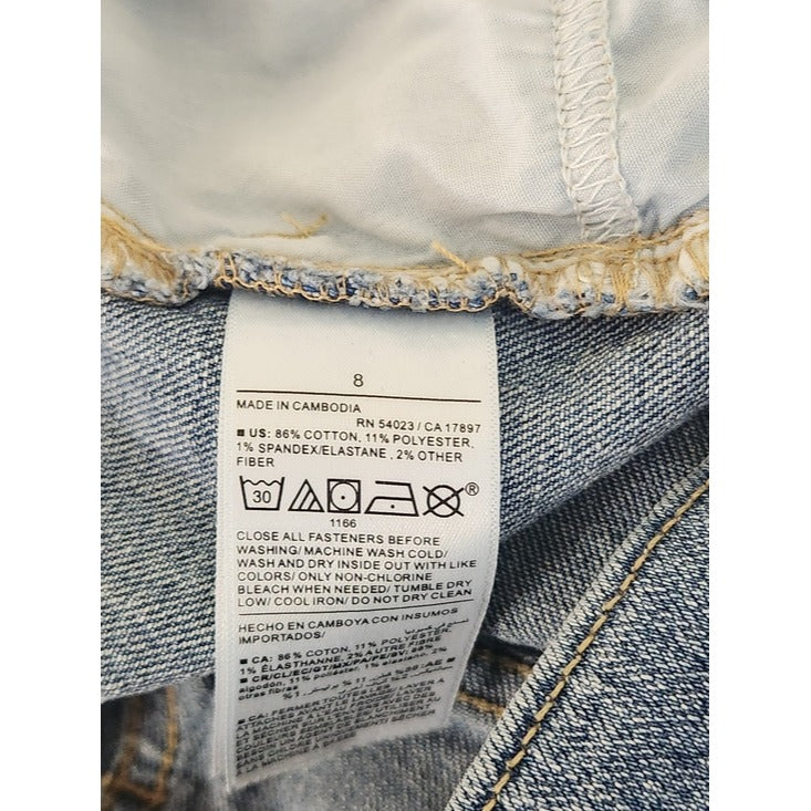 Old Navy Mid Rise The Wow Boyfriend Jeans Medium Wash Blue Size 8