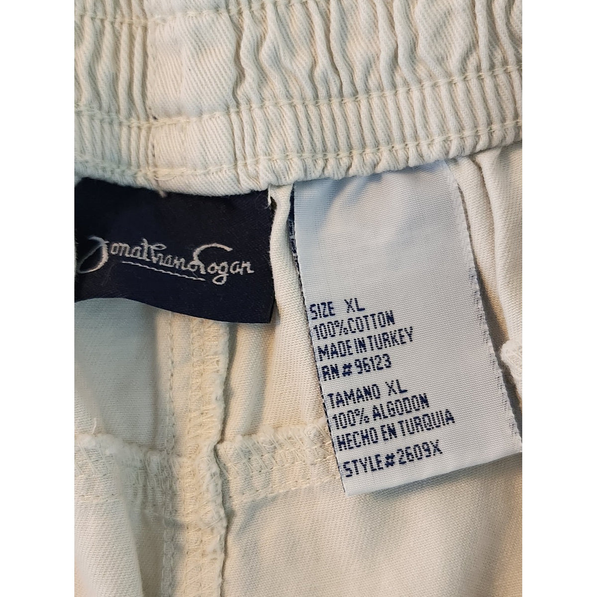 Jonathan Logan Light Khaki Pull-On Cargo Shorts Size XL NWT
