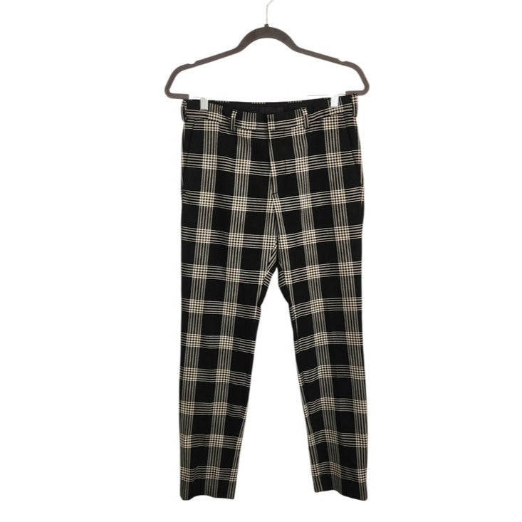 H&M Black and White Plaid Skinny Pants Size 29
