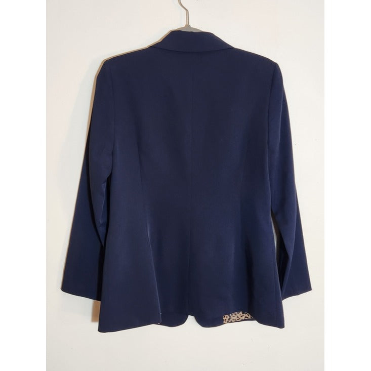 Navy Single-Button Womens Blazer Size Medium NWOT