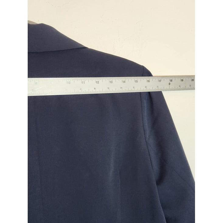 Navy Single-Button Womens Blazer Size Medium NWOT