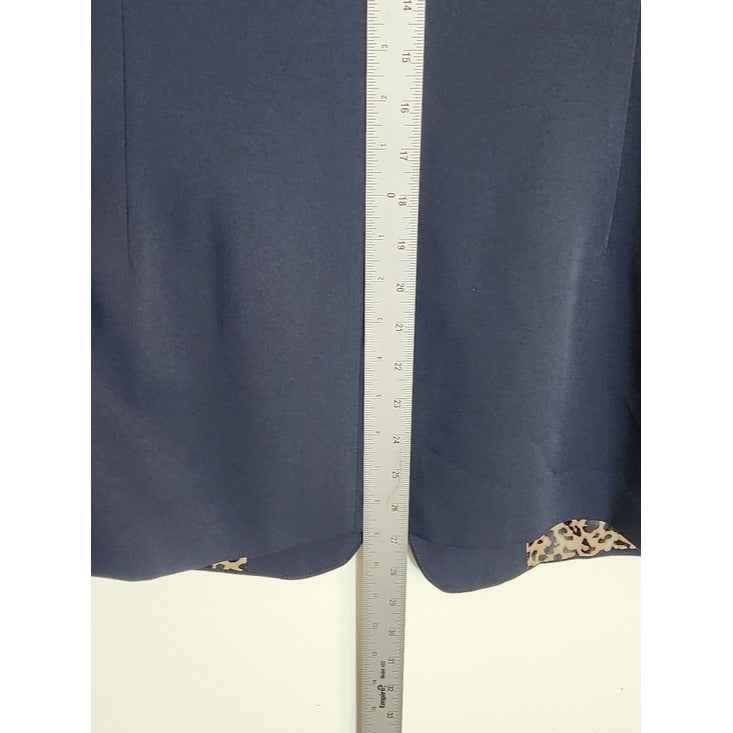 Navy Single-Button Womens Blazer Size Medium NWOT