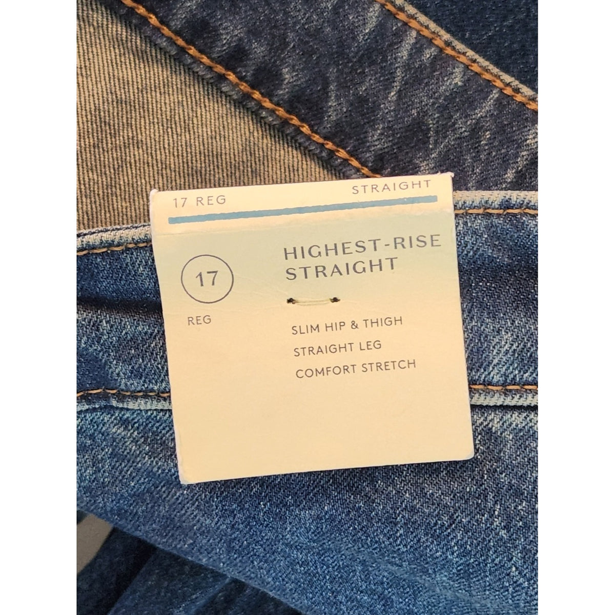 Universal Thread Highest Rise Straight Leg Jeans Medium Wash NWT Size 17