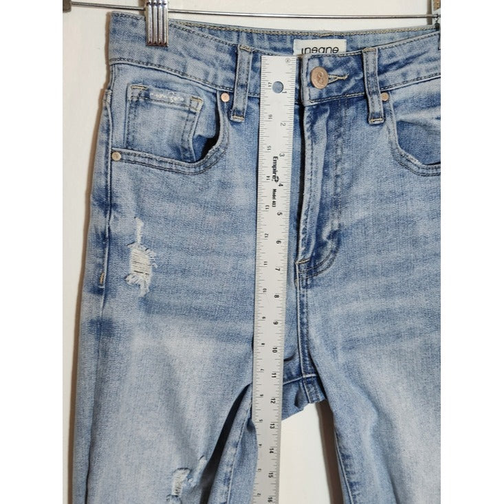 Insane Gene Distressed Light Wash Jeans Size 5/26
