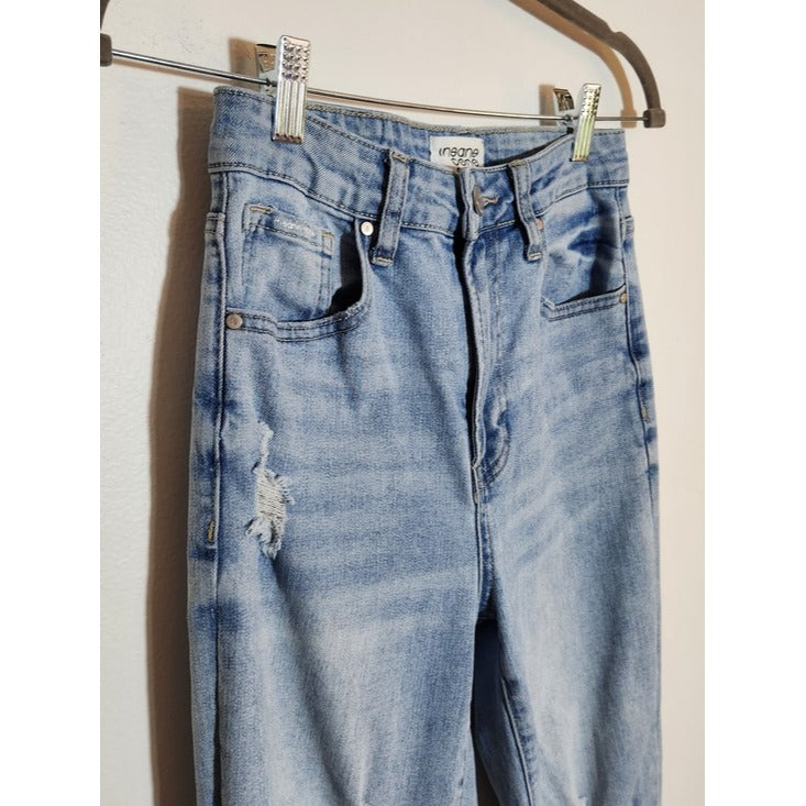 Insane Gene Distressed Light Wash Jeans Size 5/26