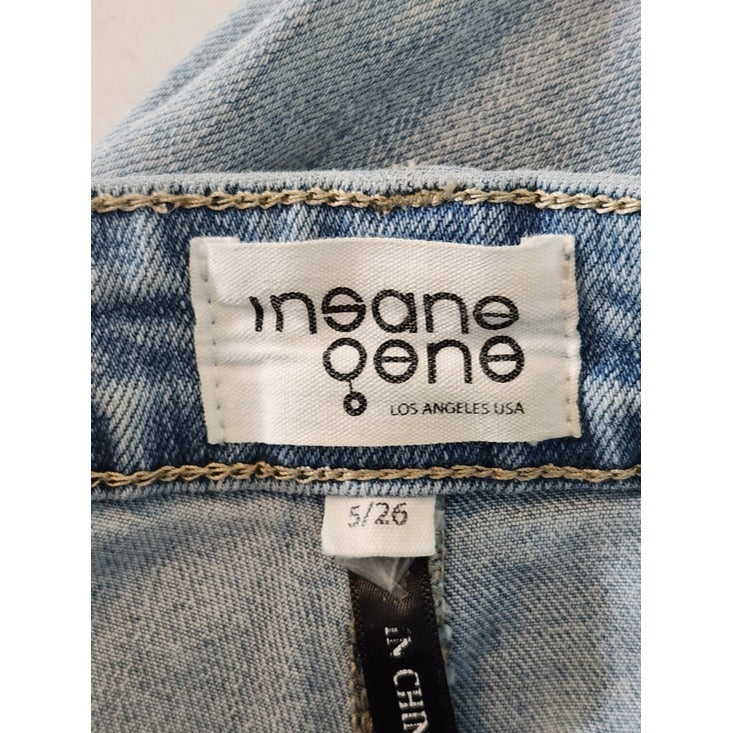 Insane Gene Distressed Light Wash Jeans Size 5/26